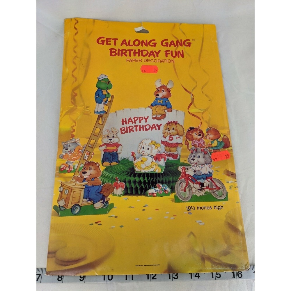 Get Along Gang Birthday Decoration Centerpiece Paper Honeycomb Sealed 1985‎